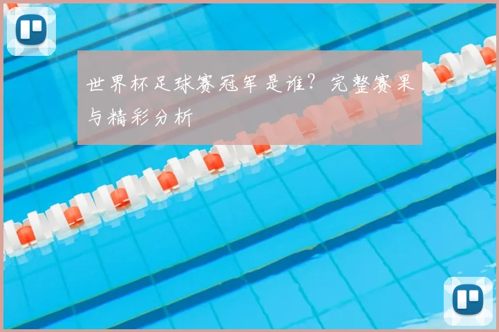世界杯足球赛冠军是谁？完整赛果与精彩分析